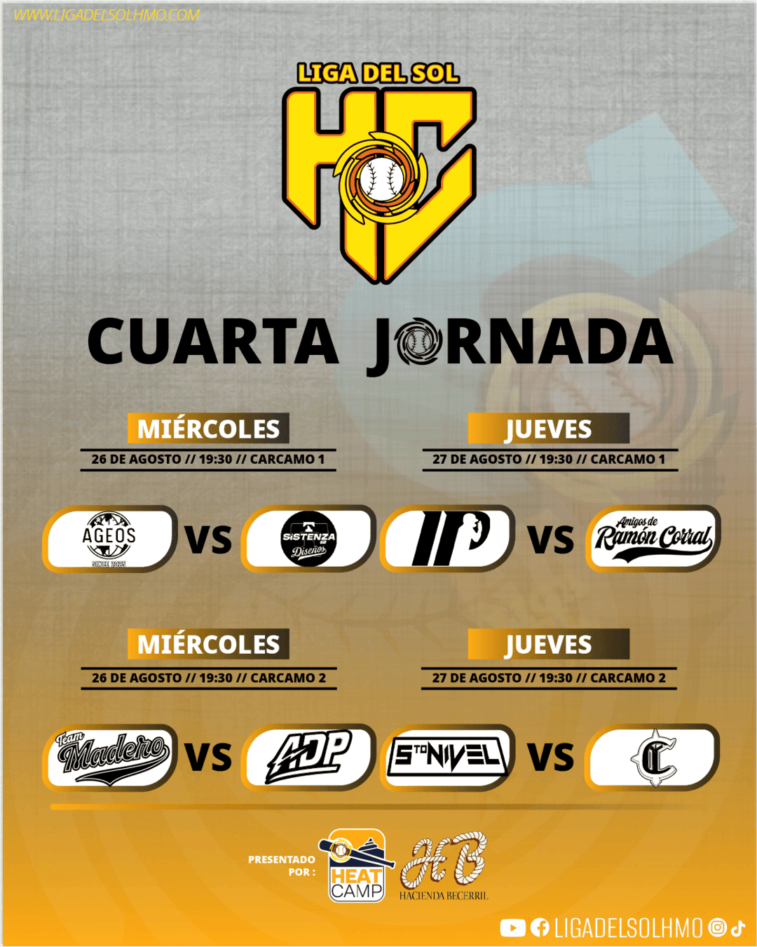 Calendario Liga del Sol